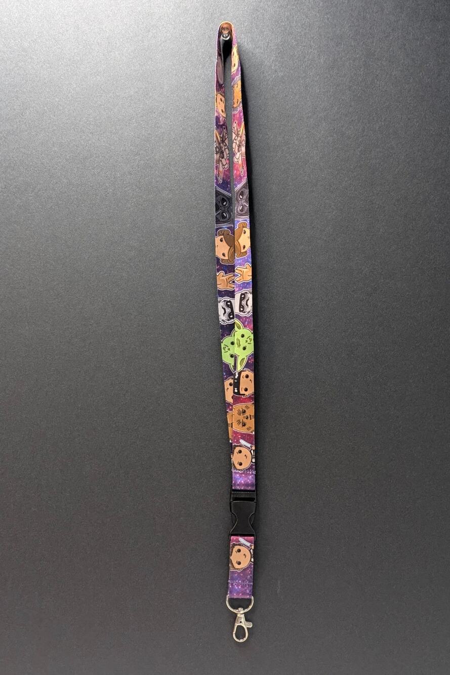 Star Wars Chibi Characters Neck Lanyard with ID Badge Holder & Charm